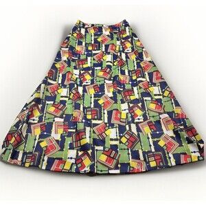 Vintage Women’s A-Line Skirt Size XS Geometric Print Mod 70s
